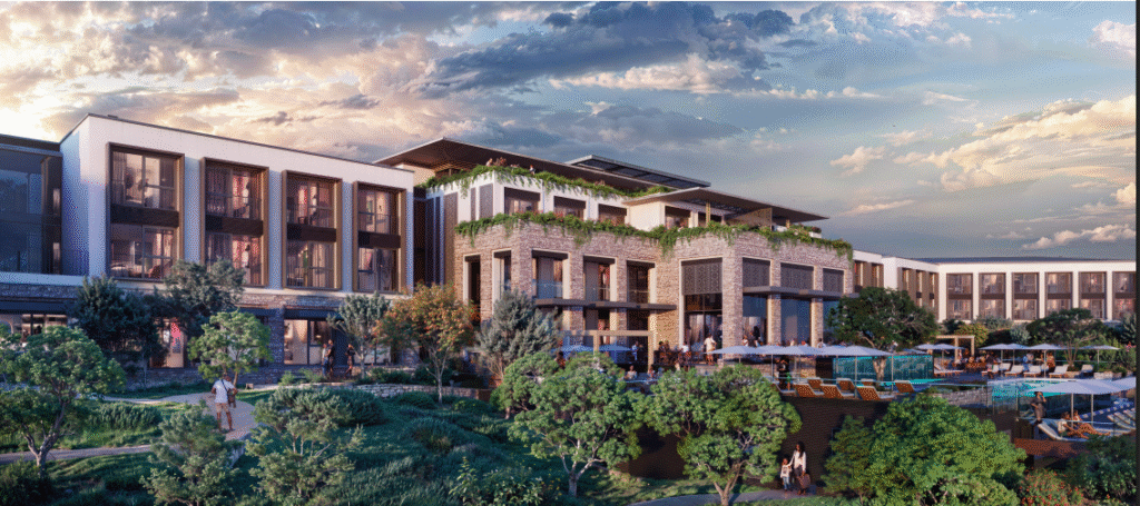 Artistic impression of the new hotel